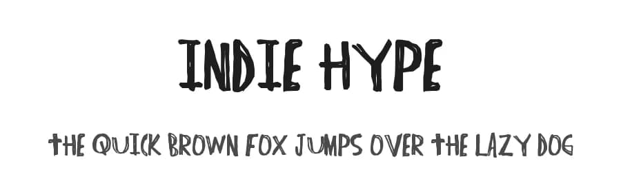 Indie Hype by Xerographer Fonts — Script Handwritten Font