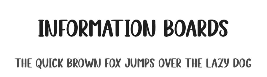 Information Boards by Andi Moz — Script Handwritten Font