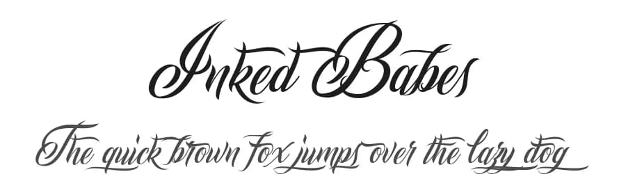 Inked Babes by Billy Argel Fonts ® — Script Handwritten Font