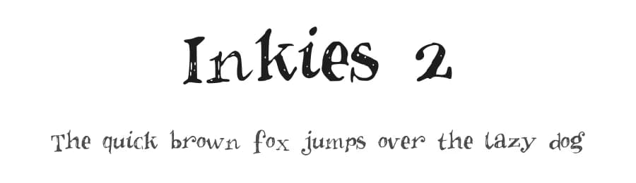 Inkies 2 by Ingeborg Vriends — Script Handwritten Font