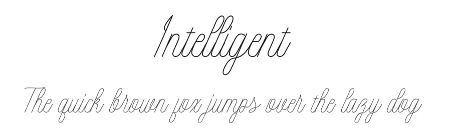 Intelligent by Danti — Script Handwritten Font