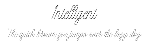 Intelligent by Danti — Script Handwritten Font