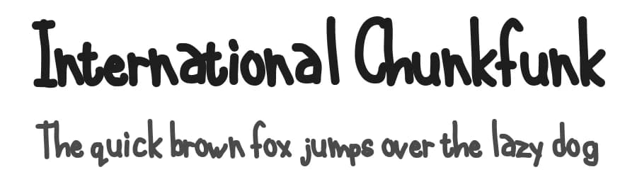 International Chunkfunk by Fontalicious β Script Handwritten Font
