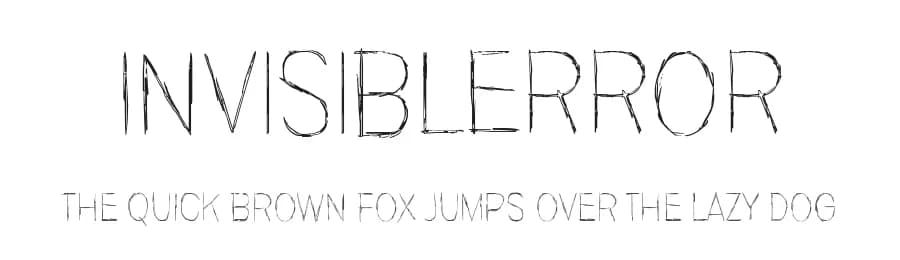 Invisiblerror by Juha Korhonen — Script Handwritten Font