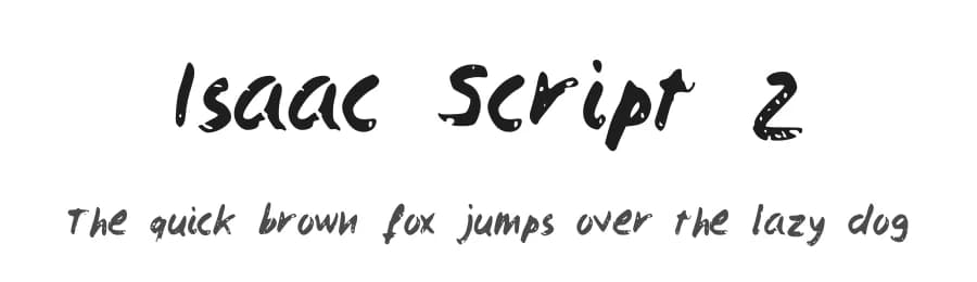 Isaac Script 2 by Isaac GonzΓ‘lez β Script Handwritten Font