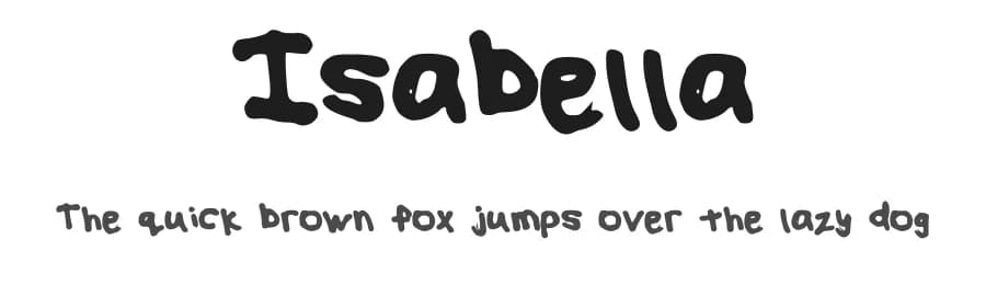 Isabella by I Bryant — Script Handwritten Font