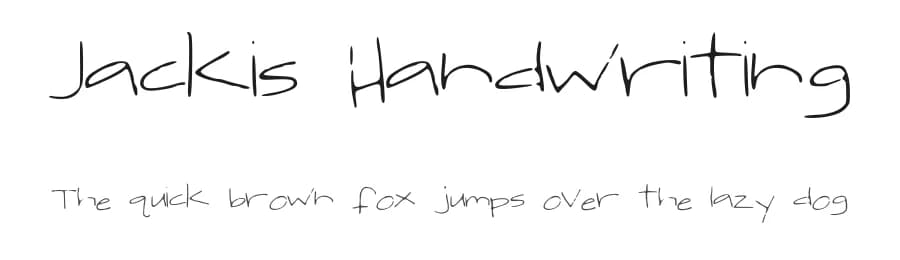 Jackis Handwriting by Jacki Gil — Script Handwritten Font