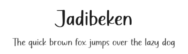 Jadibeken by Allouse Studio — Script Handwritten Font