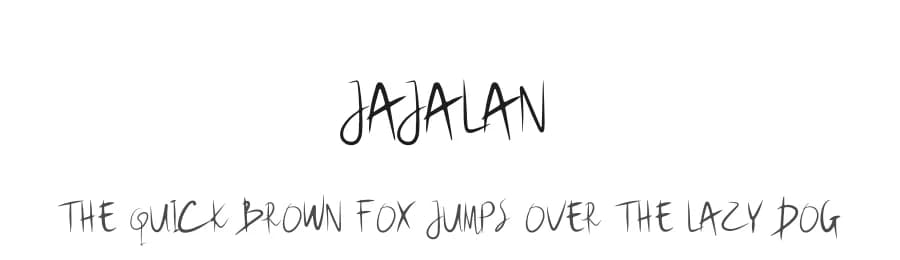 Jajalan by Andang Prasetyo — Script Handwritten Font