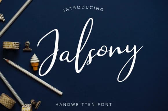 Jalsony Font by Pasha Larin — Script Handwritten Font