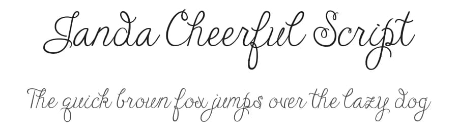 Janda Cheerful Script by Kimberly Geswein — Script Handwritten Font