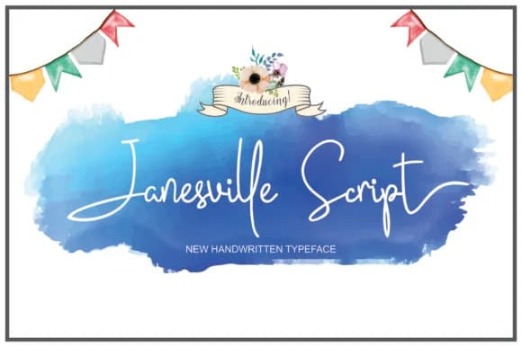 Janesville Script Font by fargunstudio — Script Handwritten Font