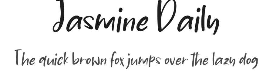 Jasmine Daily by StringLabs Creative Studio — Script Handwritten Font