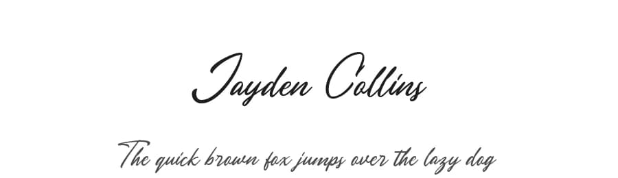 Jayden Collins by Letterhend Studio — Script Handwritten Font
