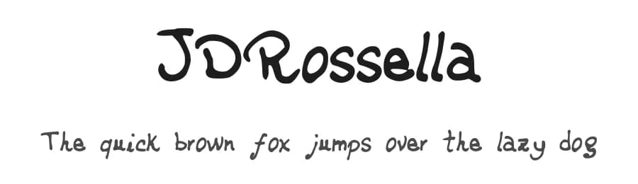 JDRossella by Jecko Development โ Script Handwritten Font