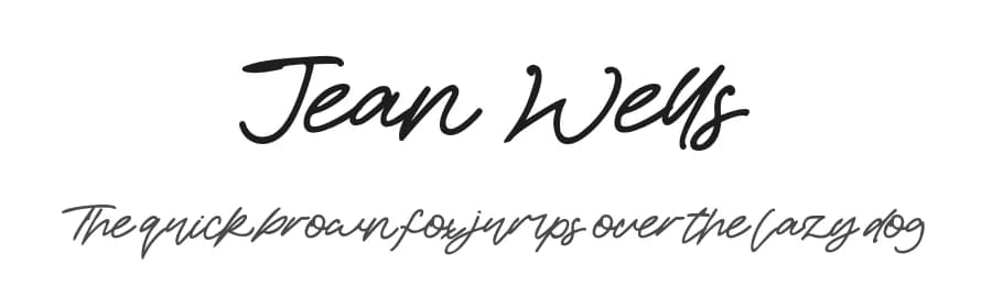 Jean Wells by Vztype Studio — Script Handwritten Font