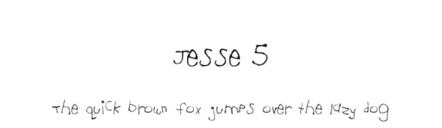 Jesse 5 by Justin Biddle — Script Handwritten Font