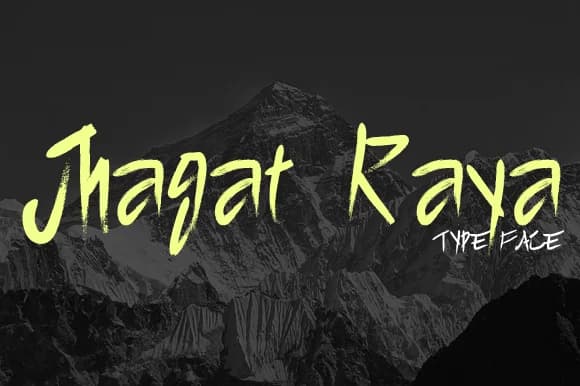 Jhagat Raya Font by Gblack Id — Script Handwritten Font