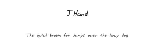 JHand by Bionic Type — Script Handwritten Font