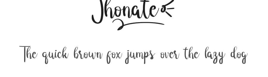 Jhonate by RaisProject — Script Handwritten Font