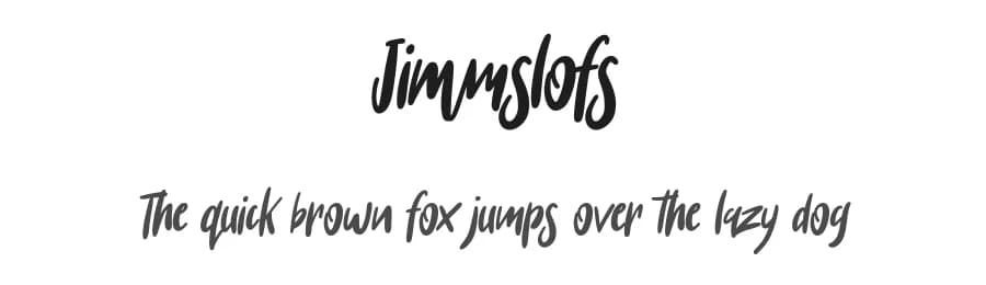 Jimmslofs by Maulana Creative — Script Handwritten Font