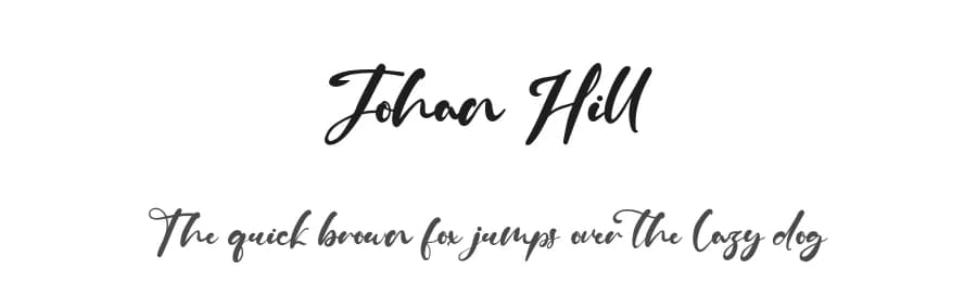 Johan Hill by Kong Font — Script Handwritten Font