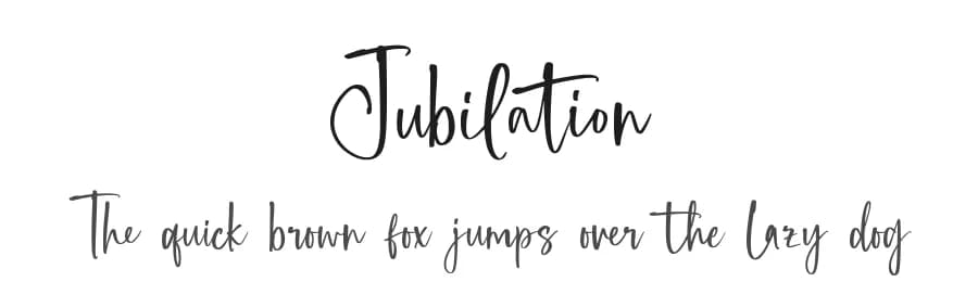 Jubilation by Alpaprana Studio — Script Handwritten Font