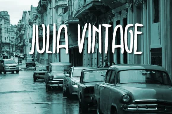 Julia Vintage Font by Julia Fang — Script Handwritten Font