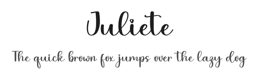 Juliete by PiPi Creative STUDIO — Script Handwritten Font