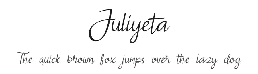 Juliyeta by skillyasstudio.com — Script Handwritten Font