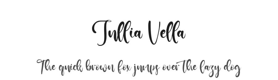 Jullia Vella by Kong Font — Script Handwritten Font