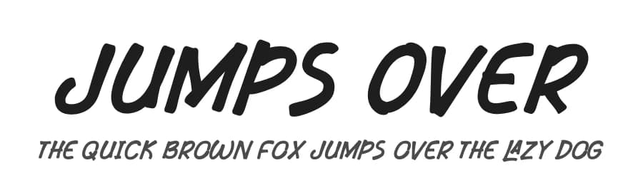 Jumps Over by Lettersiro Studio — Script Handwritten Font