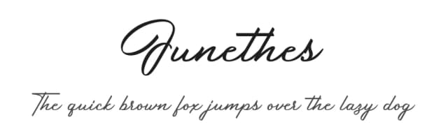 Junethes by RGB Studio — Script Handwritten Font