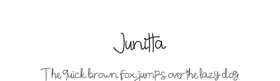 Junitta by bulbul project — Script Handwritten Font