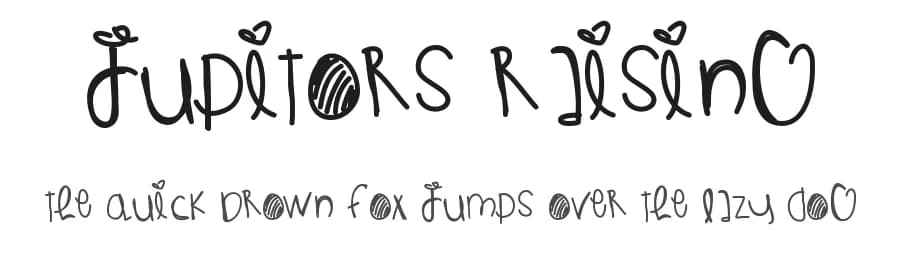 Jupitors Raising by Des Gomez — Script Handwritten Font