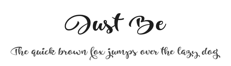 Just Be by Roland Huse Design — Script Handwritten Font