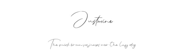 Justmine by Glyphstyle — Script Handwritten Font