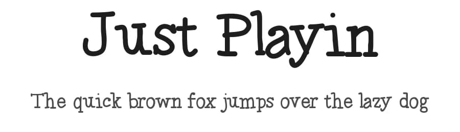 Just Playin by Vanessa Bays — Script Handwritten Font