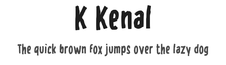 K Kenal by wepfont.com — Script Handwritten Font