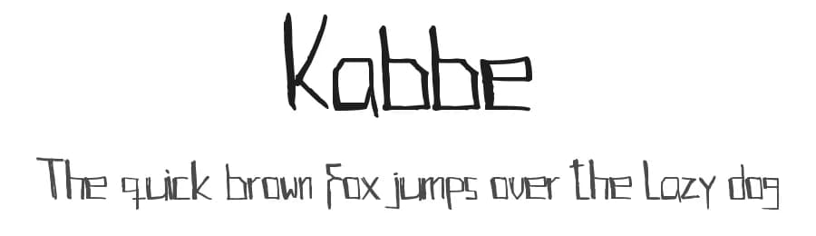 Kabbe by Botond Bokor — Script Handwritten Font