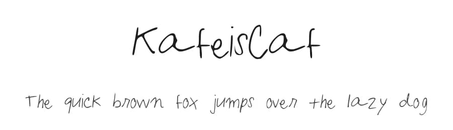 KafeisCaf by Kafei Derpderp — Script Handwritten Font
