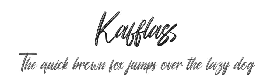 Kafflass by Skiiller Studio — Script Handwritten Font