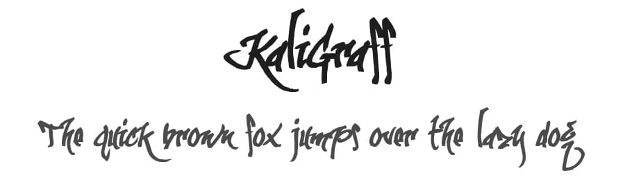 KaliGraff by JOEBOB graphics — Script Handwritten Font