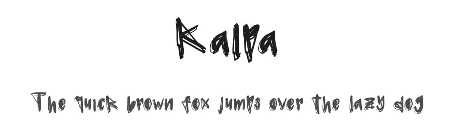 Kalpa by Denden Mushi Inc β Script Handwritten Font