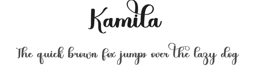 Kamila by FreshtypeINK — Script Handwritten Font