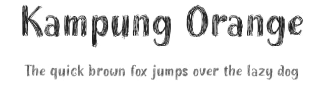 Kampung Orange by Royaltype — Script Handwritten Font