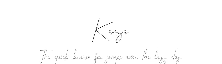 Kanya by Edric Studio — Script Handwritten Font