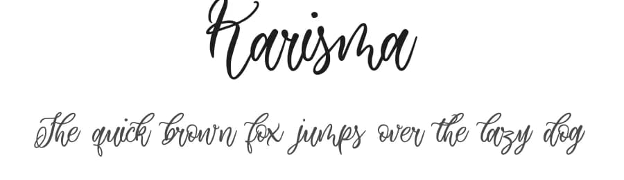 Karisma by EyeCone — Script Handwritten Font