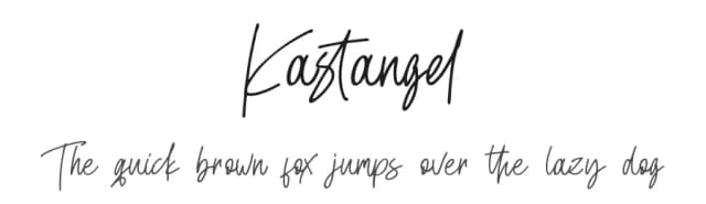 Kastangel by Sabrcreative — Script Handwritten Font