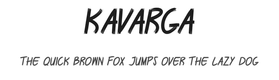 Kavarga by bringtypestudio.co — Script Handwritten Font